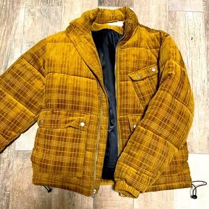 Urban Outfitters Brown Puffer Jacket